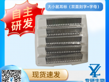 大小鼠耳标（双面刻字+字母）